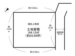 阪南市舞、土地の間取り画像です