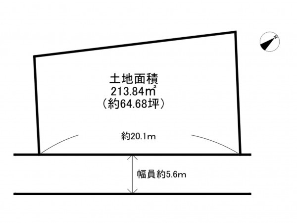 阪南市箱の浦、土地の間取り画像です