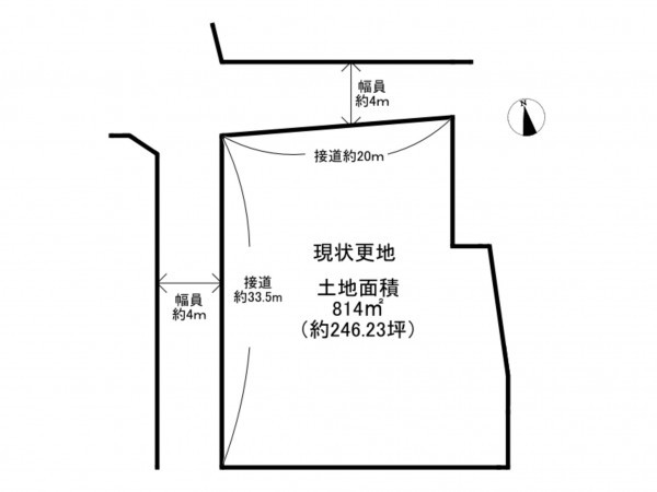 泉南郡岬町淡輪、土地の間取り画像です