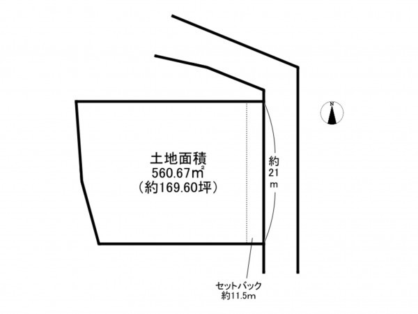 泉南市幡代、土地の間取り画像です