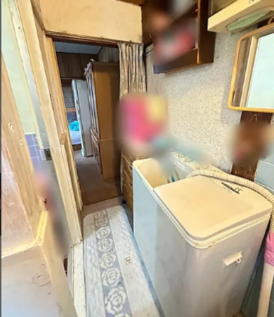 阪南市自然田、中古一戸建ての洗面画像です