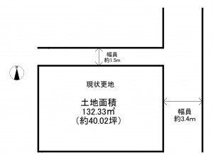 阪南市尾崎町、土地の間取り画像です