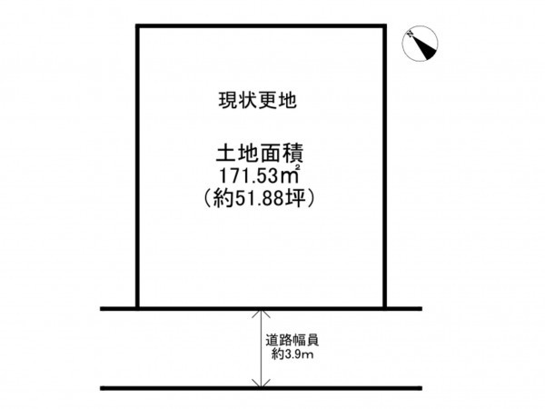 阪南市舞、土地の間取り画像です
