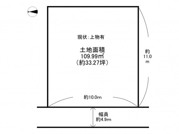 泉南市新家、土地の間取り画像です