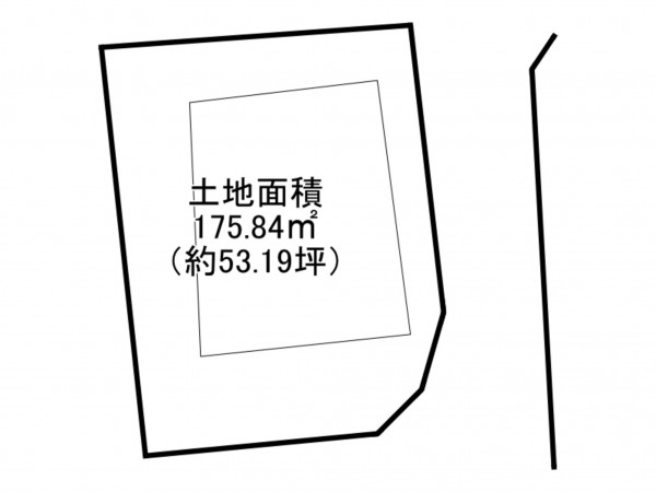 泉南市兎田、土地の間取り画像です