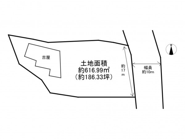 泉南郡岬町孝子、中古一戸建ての間取り画像です