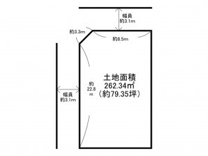 阪南市桑畑、土地の間取り画像です