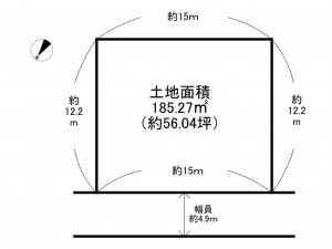 阪南市箱の浦、土地の間取り画像です