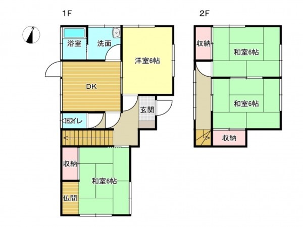 阪南市舞、中古一戸建ての間取り画像です