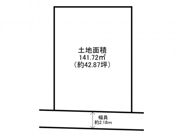 泉南郡岬町淡輪、土地の間取り画像です