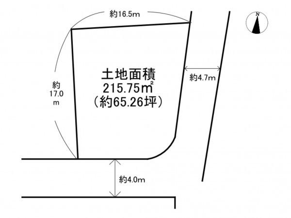 泉南市新家、土地の間取り画像です