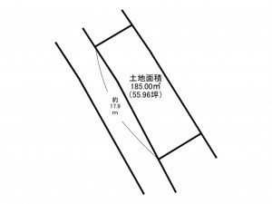 泉南郡岬町深日、土地の間取り画像です
