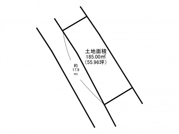 泉南郡岬町深日、土地の間取り画像です
