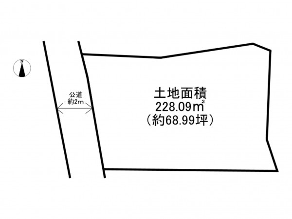 泉南郡岬町孝子、土地の間取り画像です