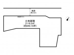 阪南市南山中、土地の間取り画像です