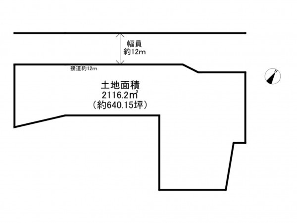 阪南市南山中、土地の間取り画像です