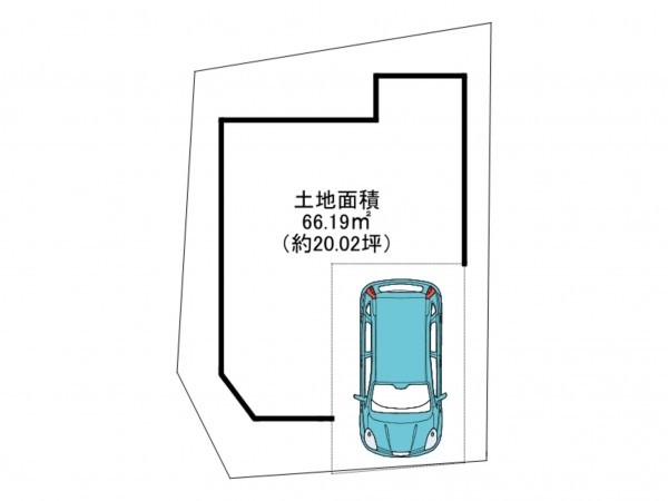 泉南市樽井、土地の間取り画像です