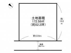 泉南市新家、土地の間取り画像です