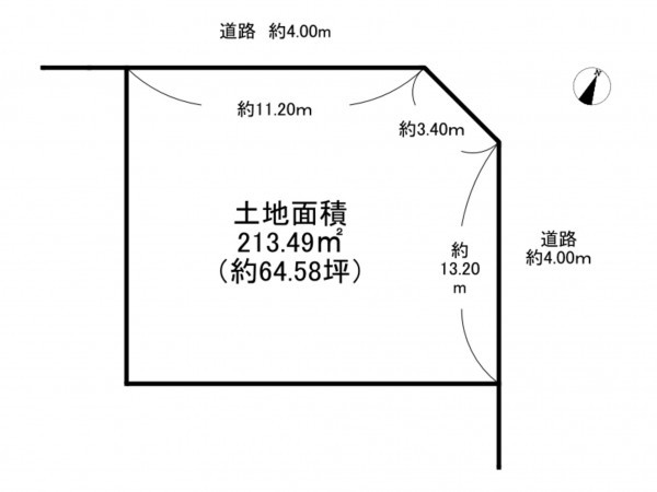 阪南市箱作、土地の間取り画像です