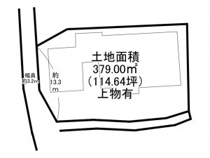 阪南市和泉鳥取、土地の間取り画像です