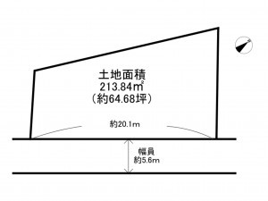 阪南市箱の浦、土地の間取り画像です