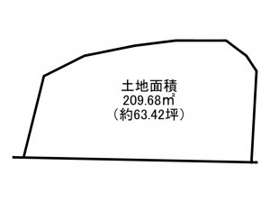 阪南市南山中、土地の間取り画像です