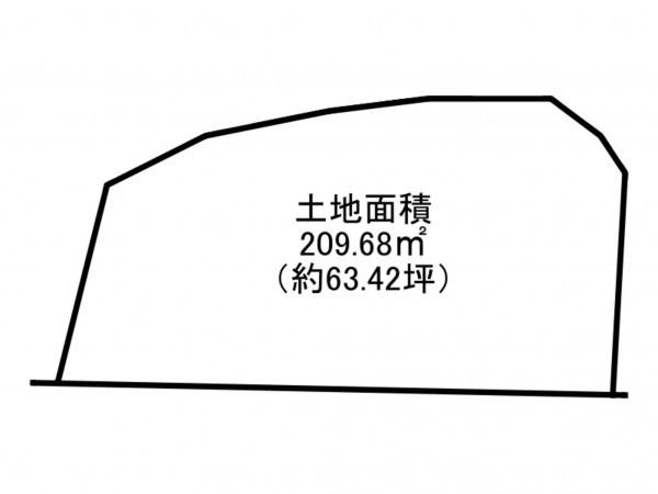 阪南市南山中、土地の間取り画像です