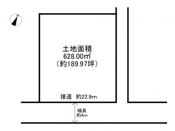 泉南市樽井、土地の間取り画像です
