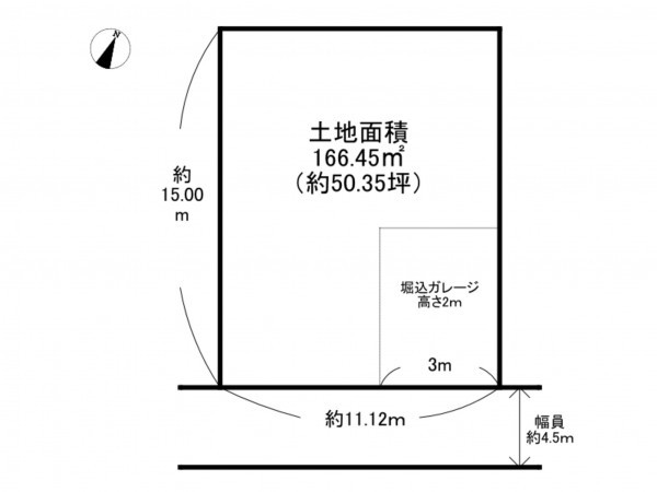 泉南市信達市場、土地の間取り画像です