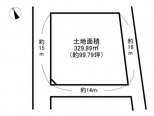 泉南市幡代、土地の間取り画像です