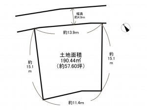 泉南市新家、土地の間取り画像です