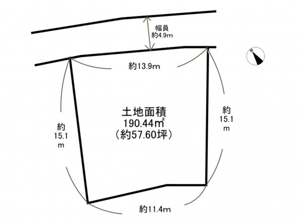 泉南市新家、土地の間取り画像です