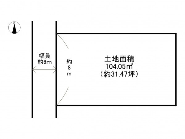 泉南市信達市場、土地の間取り画像です