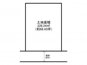 泉南郡岬町淡輪、土地の間取り画像です