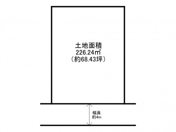 泉南郡岬町淡輪、土地の間取り画像です
