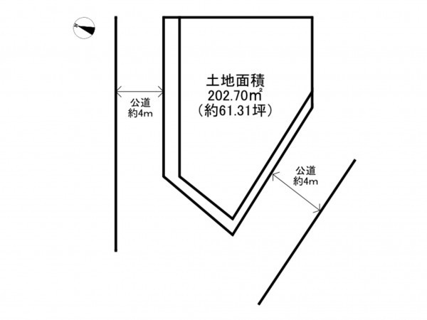 阪南市舞、土地の間取り画像です