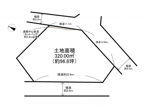 泉南市樽井、土地の間取り画像です
