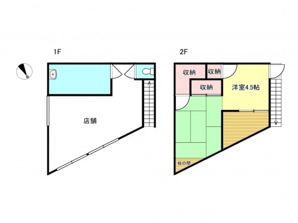泉南市岡田、中古一戸建ての間取り画像です