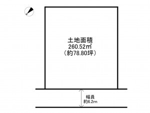 泉南郡岬町淡輪、土地の間取り画像です