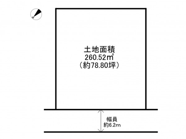 泉南郡岬町淡輪、土地の間取り画像です