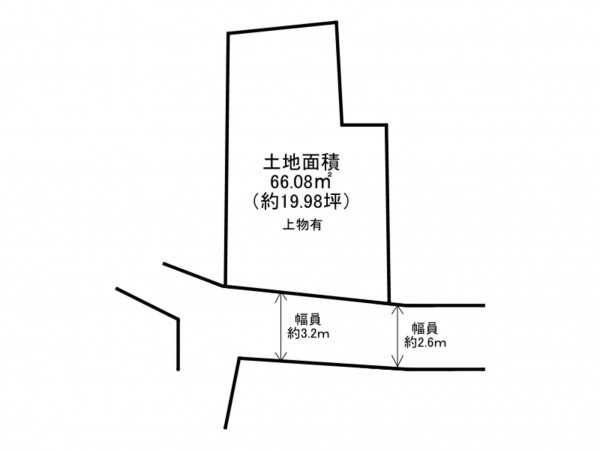 泉南市岡田、土地の間取り画像です