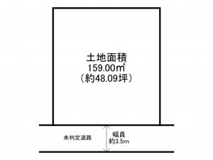 泉南市信達岡中、土地の間取り画像です