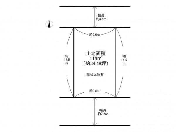 泉南市男里、土地の間取り画像です