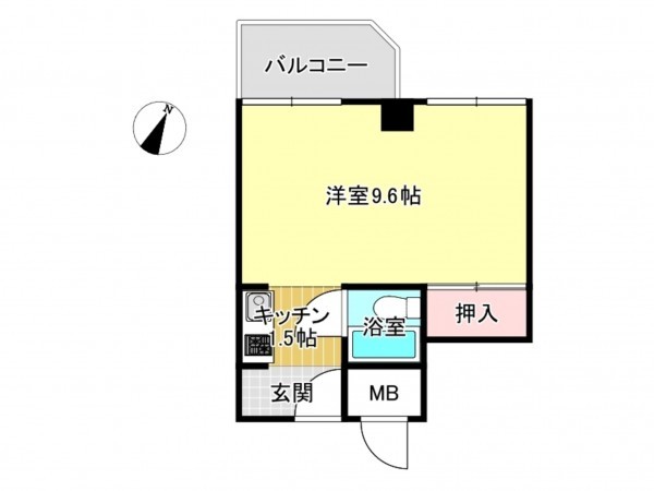 泉南郡岬町淡輪、マンションの間取り画像です