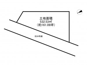 泉南市男里、土地の間取り画像です