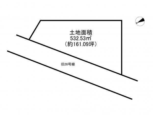 泉南市男里、土地の間取り画像です