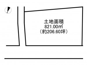 阪南市鳥取、土地の間取り画像です