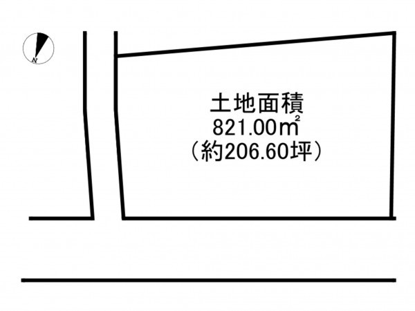 阪南市鳥取、土地の間取り画像です