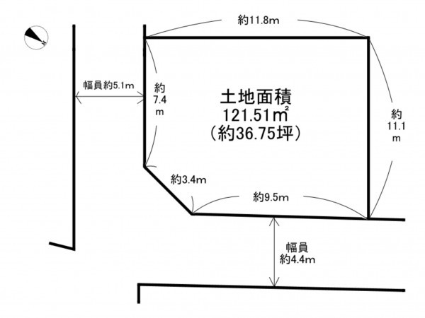 阪南市下出、土地の間取り画像です
