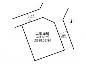 阪南市箱作、土地の間取り画像です
